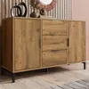A wooden sideboard with drawers and doors, displayed in a room setting. Anteprima dell’immagine prodotto