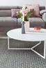 FineBuy Table basse design 80 cm ronde blanche laquée mat Voir les images du produit 5