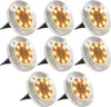 vidaXL Solární zemní světla 8 ks. LED teplá bílá Náhled obrázku produktu 6