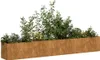 vidaXL Bac à plantes rouillé 280x40x40 cm Acier résistant Voir les images du produit 3