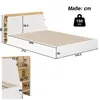 Holzbett mit RGB LED-Streifen, Stauraum und Lattenrost, Produktbild-Vorschau 8