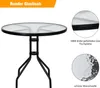 GOPLUS Beistelltisch rund, Ø70cm Gartentisch Metall mit Produktbild-Vorschau 4