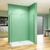 B.130x130cm H.200cm Duschabtrennung Walk in 8mm Nano Glas Produktbild-Vorschau 1