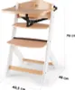 Sedia da pranzo in legno, tavolo 3-in-1 - Enock Anteprima dell’immagine prodotto 15