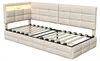 Polsterbett 90x200cm mit RGB LED und USB-C Ladestation, Produktbild-Vorschau 9