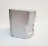 A silver speaker is shown from the side on a white background. Produktbild-Vorschau
