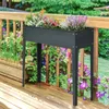 Hochbeet Pflanzkasten Metall 100x30x80 cm Kräuterbeet Produktbild-Vorschau 2