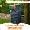 GARANTIA ECO-MASTER composteur en plastique 300 litres noir Voir les images du produit 2