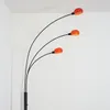 Suio Stehlampe aus Metall in Schwarz/Orange im Produktbild-Vorschau 7