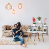Relaxdays Drevené schodisko na kvety, štýl shabby, do Náhľad obrázku produktu 3