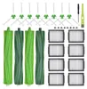 A collection of vacuum cleaner replacement parts, including brushes and filters, laid out on a white background. Produktbild-Vorschau