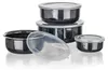 BANQUET Set de bols en émail METALLIC Black, 8 pcs Voir les images du produit 3