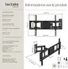 Support TV Mural pour Ecran Plat 32" à 100" - noir Voir les images du produit 6