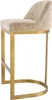 Casa Padrino Luxus Barstuhl Sandfarben / Messing 53 x 51 x Produktbild-Vorschau 3