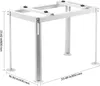 A white metal stand for an air conditioning unit, shown from a three-quarter angle against a white background. Anteprima dell’immagine prodotto