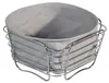 KESPER Brot- und Obstkorb Metall/Textil 21x21x11cm grau  Voir les images du produit 6