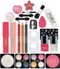 A collection of makeup products arranged on a white background. Produktbild-Vorschau