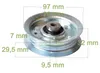 Riemenscheibe Rasentraktor Spannrolle 532131494 532155191 Produktbild-Vorschau 2