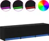 vidaXL TV-Schränk Schwarz Eichen-Optik Holzwerkstoff Produktbild-Vorschau 4