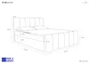 Boxspringbett mit Bettkasten – Polsterbett 180 x 200 cm mit Produktbild-Vorschau 7