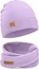 Bubalove | Kinder Beanie Mütze | Loop Schal | SET | Violett Produktbild-Vorschau 1