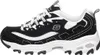 A side view of a single black and white Skechers sneaker. Náhled obrázku produktu