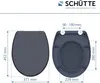 SCHÜTTE Duroplast WC sedátko ANTHRAZIT, WC sedátko s měkkým Náhled obrázku produktu 7