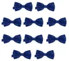10er Set DonDon Herren Fliege 12 x 6 cm gebunden und Produktbild-Vorschau 1