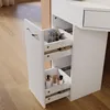 SONNI 141,5 x 54 x 111 cm weiß Schminktisch mit Schubladen, Produktbild-Vorschau 4