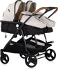 A twin stroller is shown against a white background. Produktbild-Vorschau