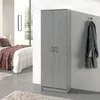 Kledingkast STAN met 2 deuren - Grijs eiken - H180 cm Productafbeelding-voorbeeld 2