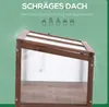 Outsunny Hochbeet aus Holz Frühbeet 90 x 50 x 93 cm Produktbild-Vorschau 6