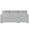 SONNI 203x130x88cm Divano angolare grigio chiaro a tre Anteprima dell’immagine prodotto 7