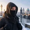 3-in-1 Sturmhaube Fleece Schwarz, Winter Gesichtsschutz mit Produktbild-Vorschau 2