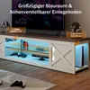 TV-Lowboard Landhausstil 148 cm, Walnuss-Optik, TV-Schrank Produktbild-Vorschau 3