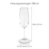 Sada 6 sklenic na šampaňské, objem 180 ml – sklenice na Náhled obrázku produktu 3