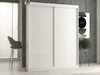 Šatní skříň 160 cm s posuvnými dveřmi RANNO 5 - bílá Náhled obrázku produktu 2