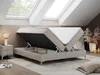 Boxspring bez čela LESS na vysokých nožičkách s úložným Náhled obrázku produktu 2