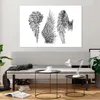 Bilder auf glas - Zeichnung Engel Flügel Federn - 120x80cm Produktbild-Vorschau 6