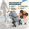 MONZANA® Chariot de courses gris merle 56 litres 3 en 1 Voir les images du produit 3
