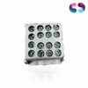 A close-up studio shot of a gray electrical connector with multiple blue screws, set against a white background. Produktbild-Vorschau
