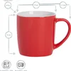 Argon Ta Farbige Kaffeetassen – 350 ml – Rot – 6er-Pack – Produktbild-Vorschau 3