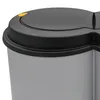 Abfalleimer 2x25 Liter Duo Bin - Farbe: grau mit schwarzem Produktbild-Vorschau 9