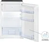 An open refrigerator with its interior visible, showing shelves and door compartments. Produktbild-Vorschau