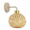 LUXOLAR LED Wandleuchte Rattan Boho Beige/Grau E27 - Produktbild-Vorschau 1