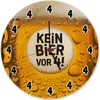 Kein Bier vor 4! Wanduhr aus MDF Produktbild-Vorschau 1