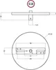 Einbau-Lampenbaldachin - Unterputz mit einer zentralen Produktbild-Vorschau 3