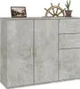 vidaXL Příborník betonový šedý 91x29,5x75cm odvozený Náhled obrázku produktu 5