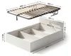 Bett mit Bettkasten 120x200 cm Metalllattenrost aufklappbar Produktbild-Vorschau 3