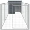 vidaXL Buda dla psa z wybiegiem antracyt 110x405x110cm Stal Podgląd zdjęcia produktu 3